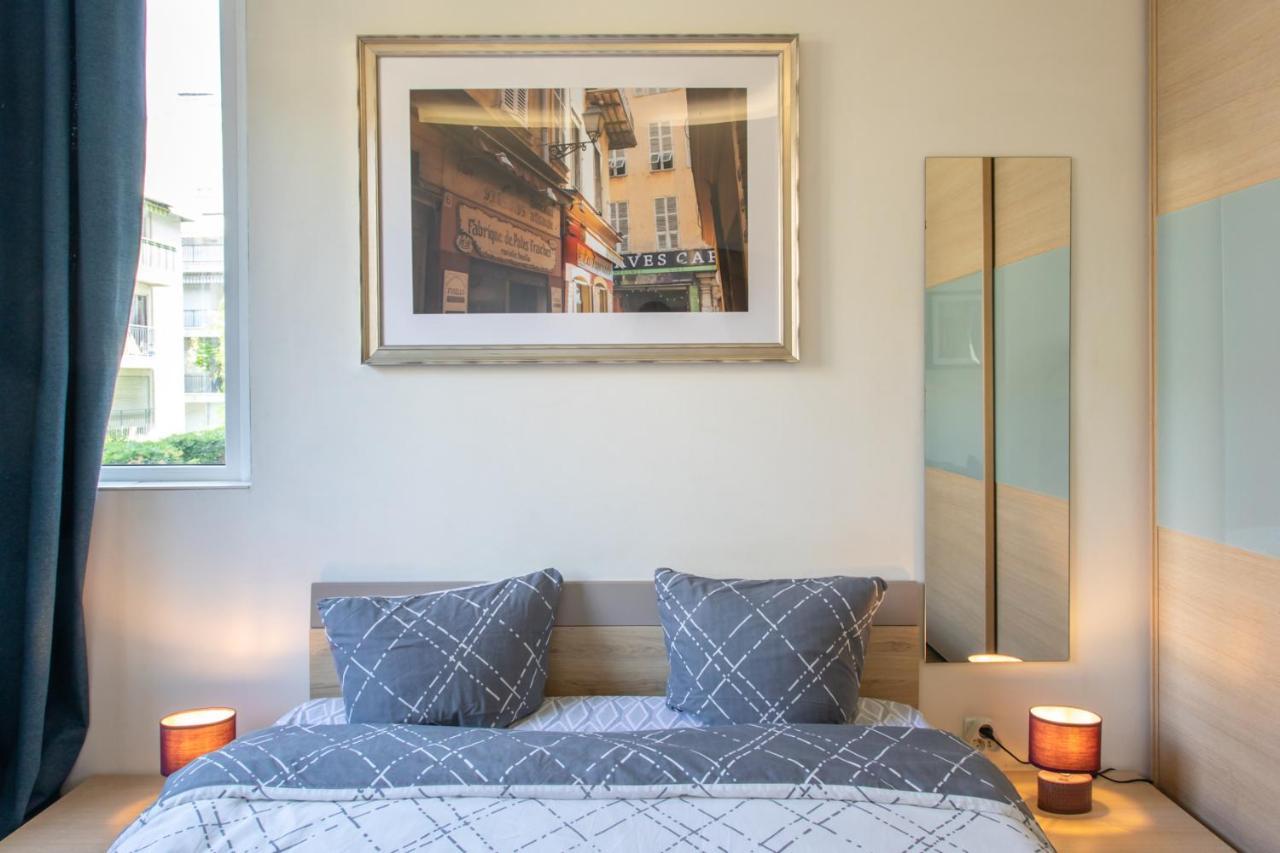 Boutique Apartment Nice Center Beach Free Parking Buitenkant foto